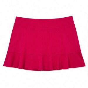 Tommy Bahama Golf Pink Ruffle Pleated Skort XL Pull On Performance Skirt